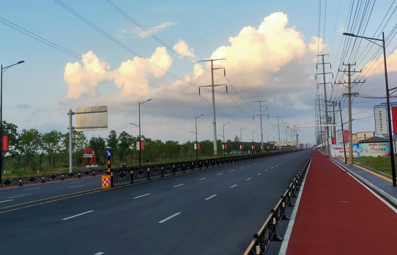 提升改造完成后的春順路，暢安舒美